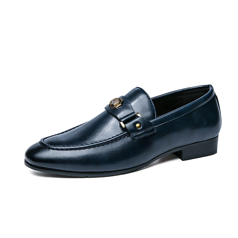 Elegance Men's British Loafers: Stylish, Comfortable Business Shoes - cas7m