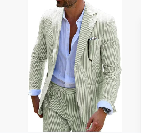 Two-piece Digital Printing Suit With Two Buttons Suit - cas7m