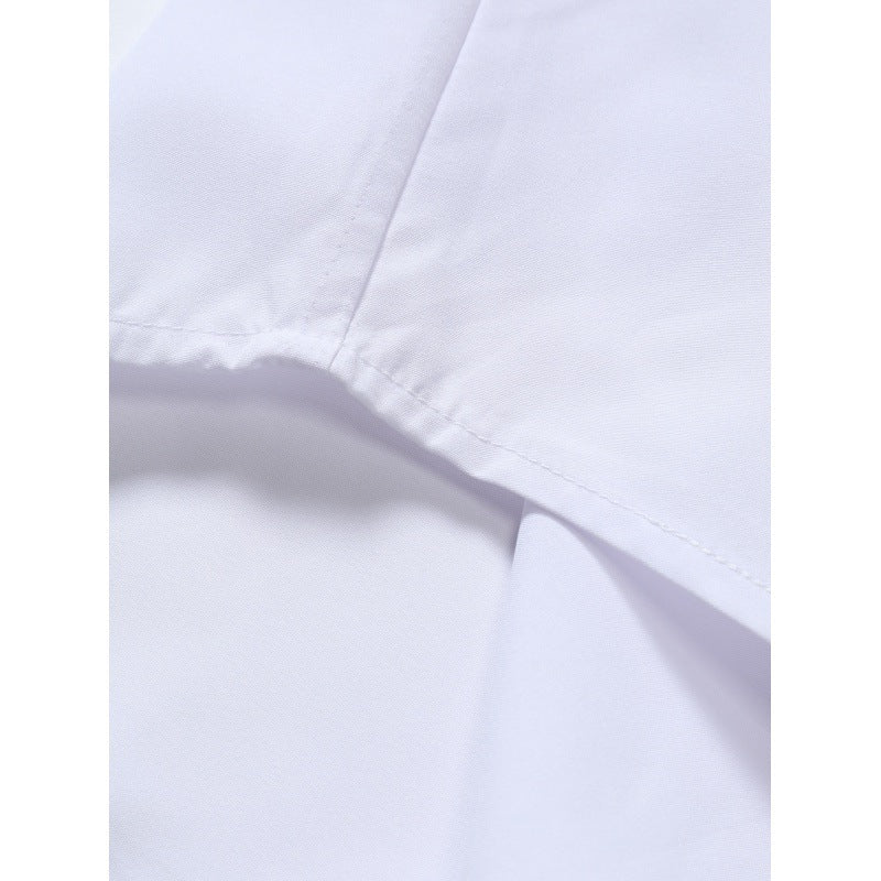 Men's Shirt Solid Color Solid Color White Long Sleeve Business - cas7m