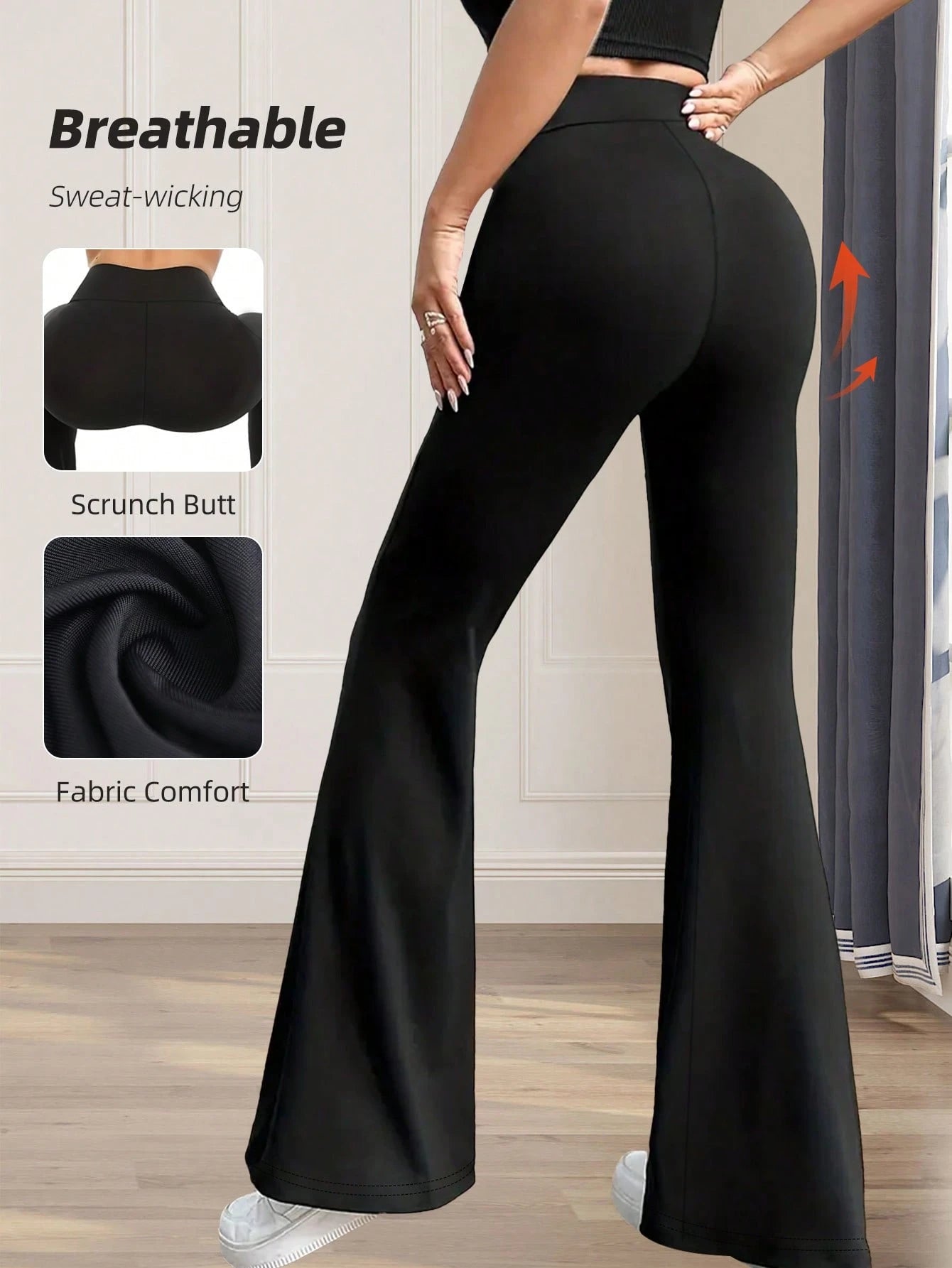 Flare Leggings For Women Yoga Pants High Waisted Flare Leggings Bootcut Casual Yoga Pants - cas7m