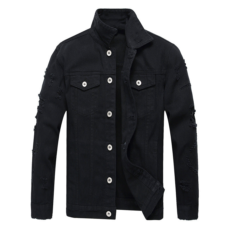 European And American Jacket Men's Denim Top Slim Fit - cas7m