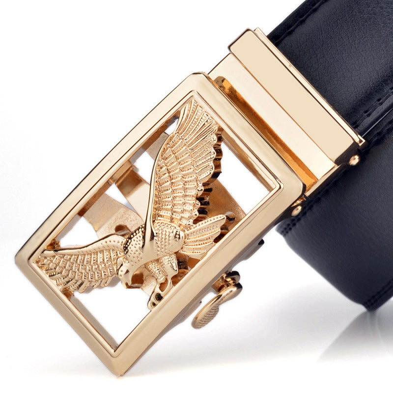 Mens Automatic-Buckle Business-Casual Belt - cas7m