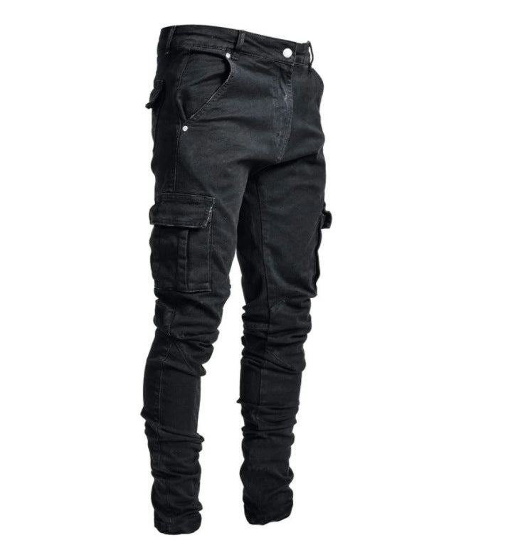 New Skinny Jeans With Side Pockets And Feet For Men - cas7m