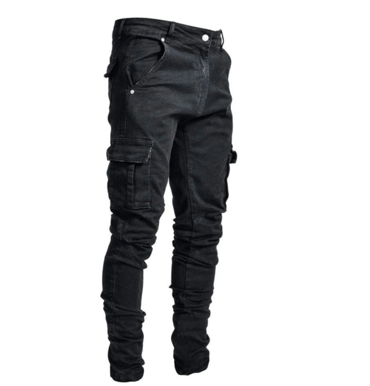 New Skinny Jeans With Side Pockets And Feet For Men - cas7m