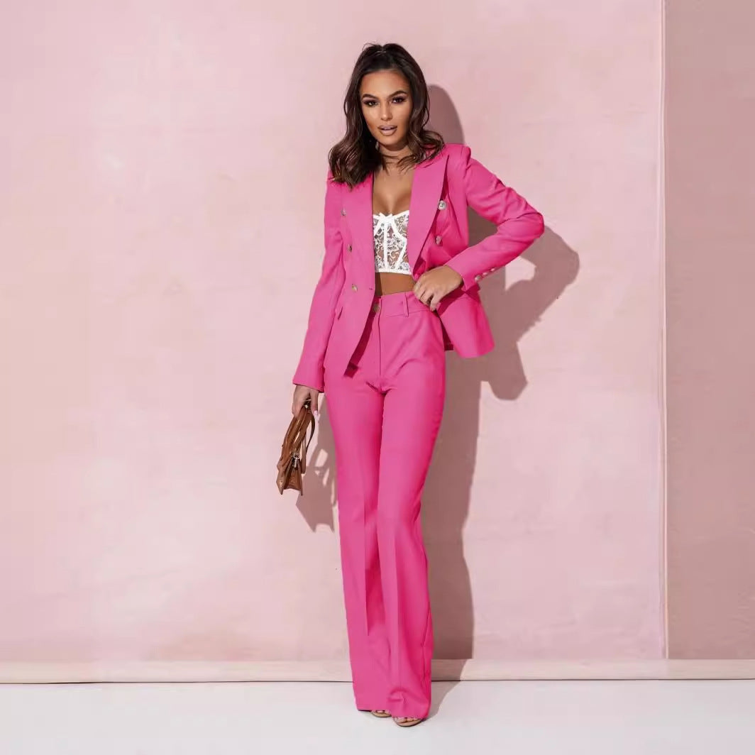 Women's Business Suit Double Breasted Suit - cas7m