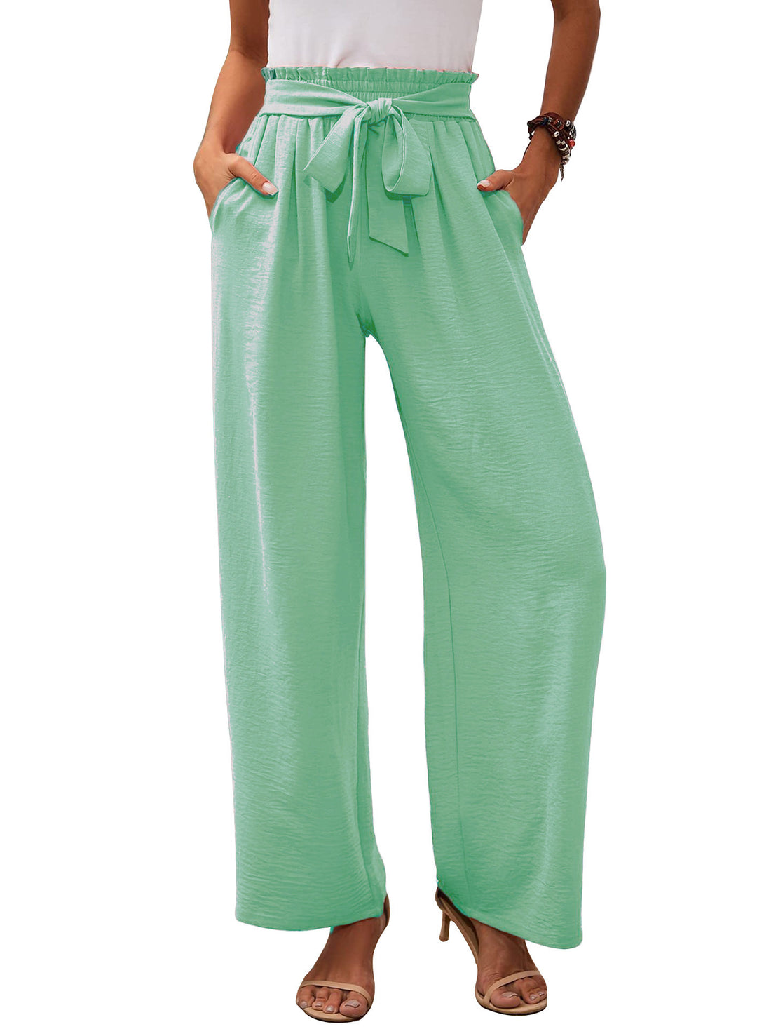 Womens Wide Leg Casual Pants - cas7m