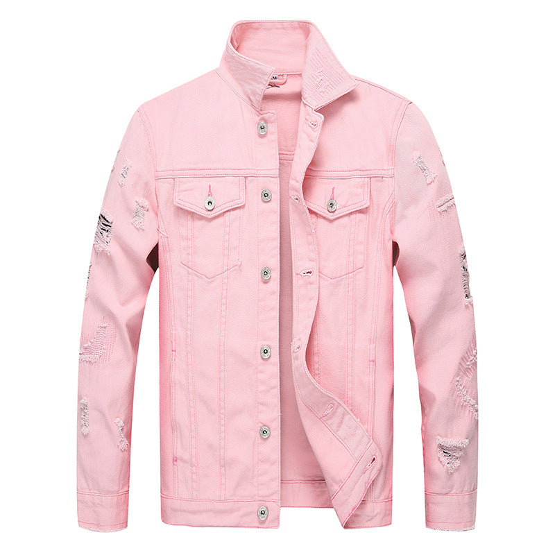 European And American Jacket Men's Denim Top Slim Fit - cas7m