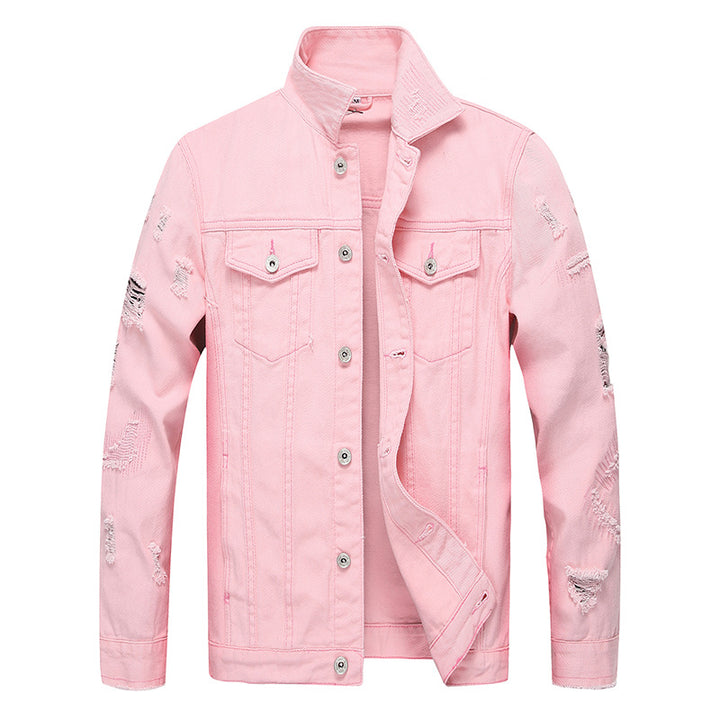 European And American Jacket Men's Denim Top Slim Fit - cas7m