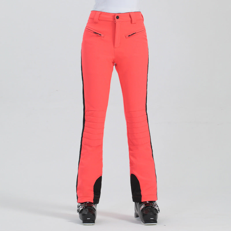 Women's Outdoor Windproof Simple Winter Ski Pants - cas7m