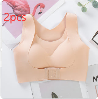 Posture Corrector Bra For Women  2-in-1 Breast Lifter & Back Support Front Closure Sports Shaper - cas7m
