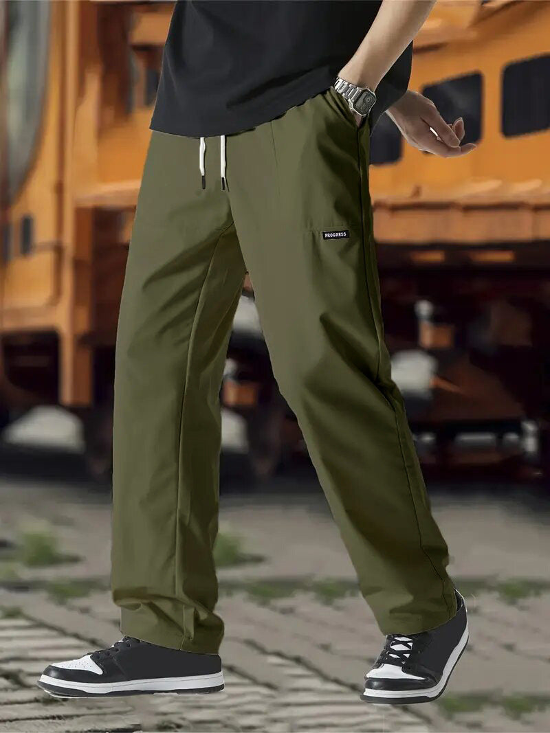 Men's Fashion Personality Solid Color Casual Pants - cas7m