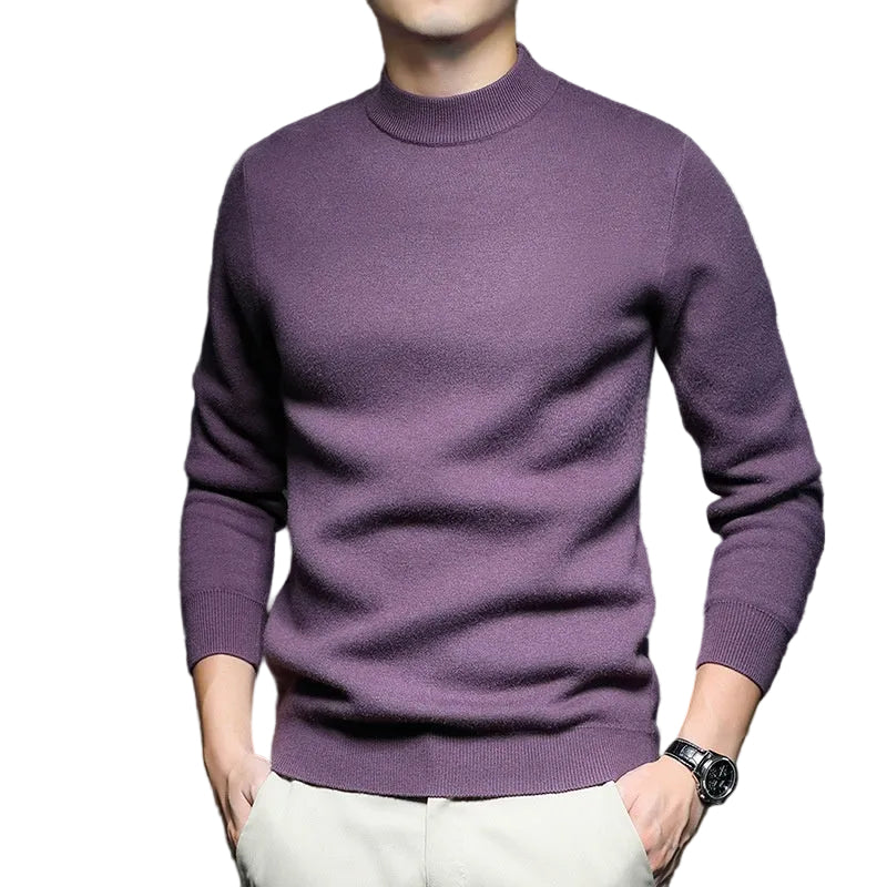 Men's Sweater Worsted Sweater Knitted Long Sleeve - cas7m