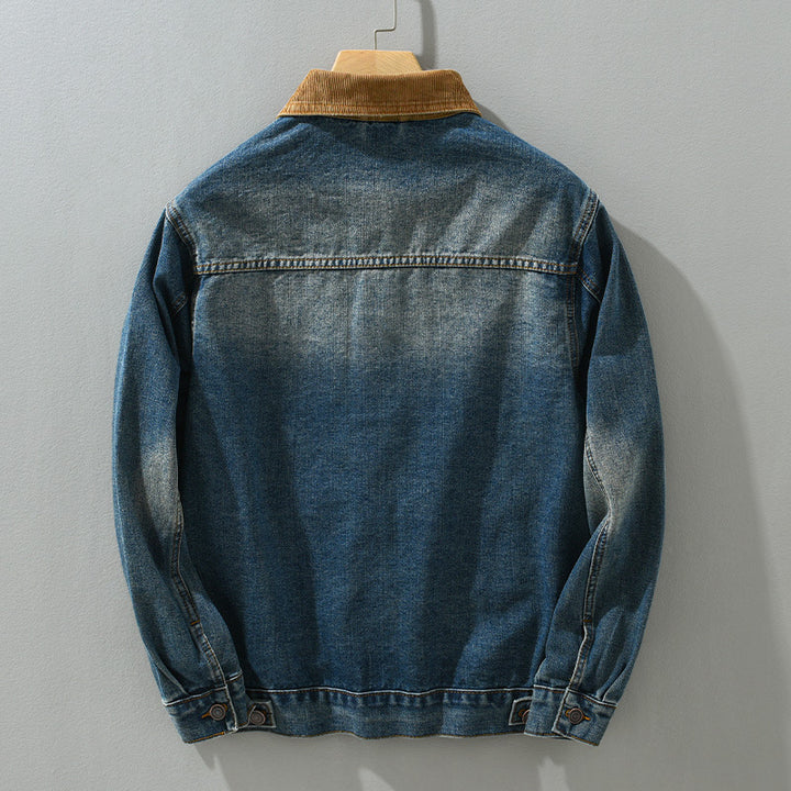 Denim Coat Men's Loose Youth Casual Japanese Workwear Jacket Men's Fashion - cas7m