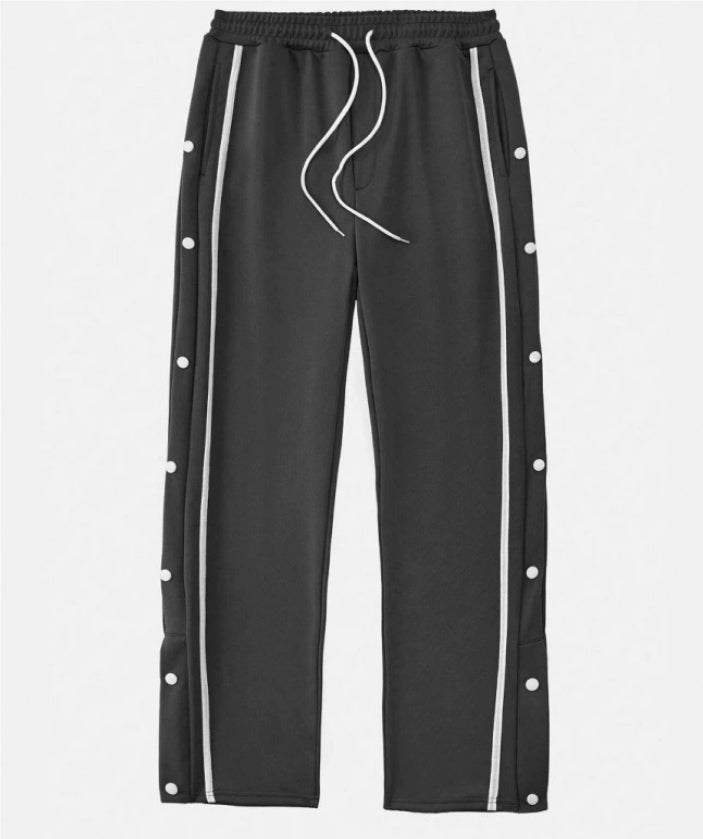 Casual Sports Breasted Pants Men's Loose Straight Trousers - cas7m