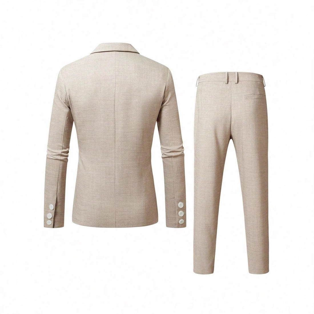 Mens Solid-Colored Business Suit Set - cas7m
