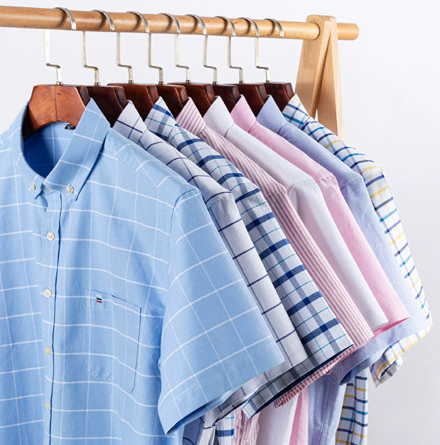 Summer New Short-Sleeved Shirt Men - cas7m