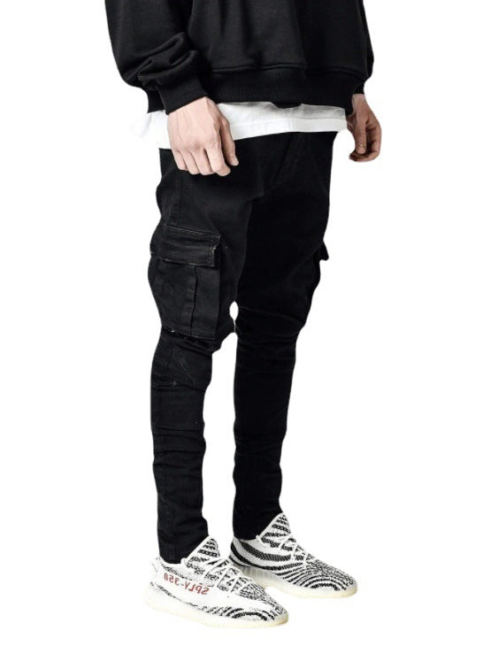 New Skinny Jeans With Side Pockets And Feet For Men - cas7m