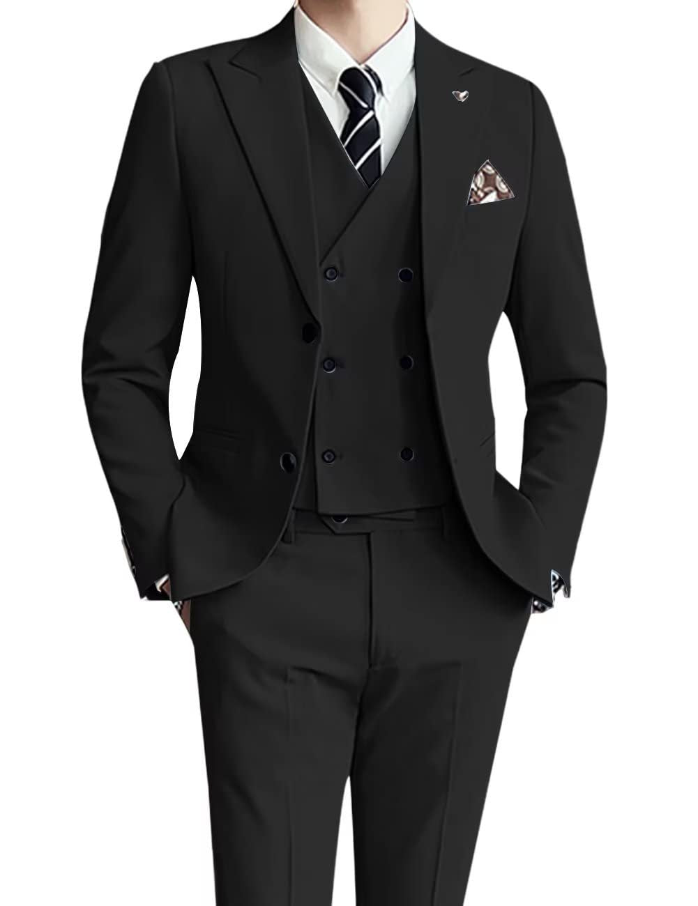 Three-piece Men's Suit Slim Fit Suit - cas7m