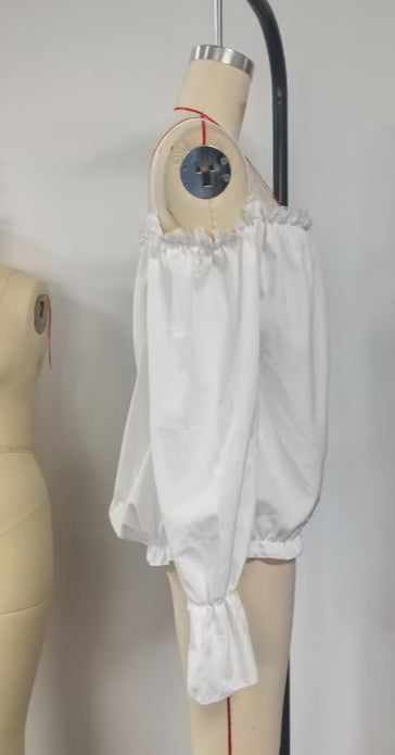 Bohemian Off-the-Shoulder Blouse - cas7m