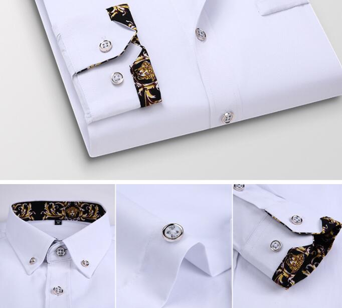Men's Casual Business Long Sleeve Shirt - cas7m