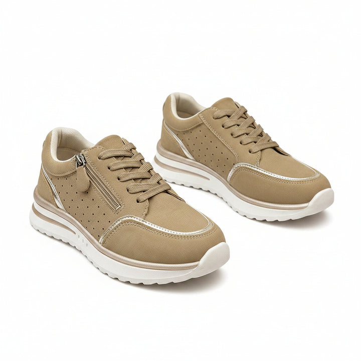 Side-zip Breathable Sneakers With A Chunky Sole For Comfort - cas7m