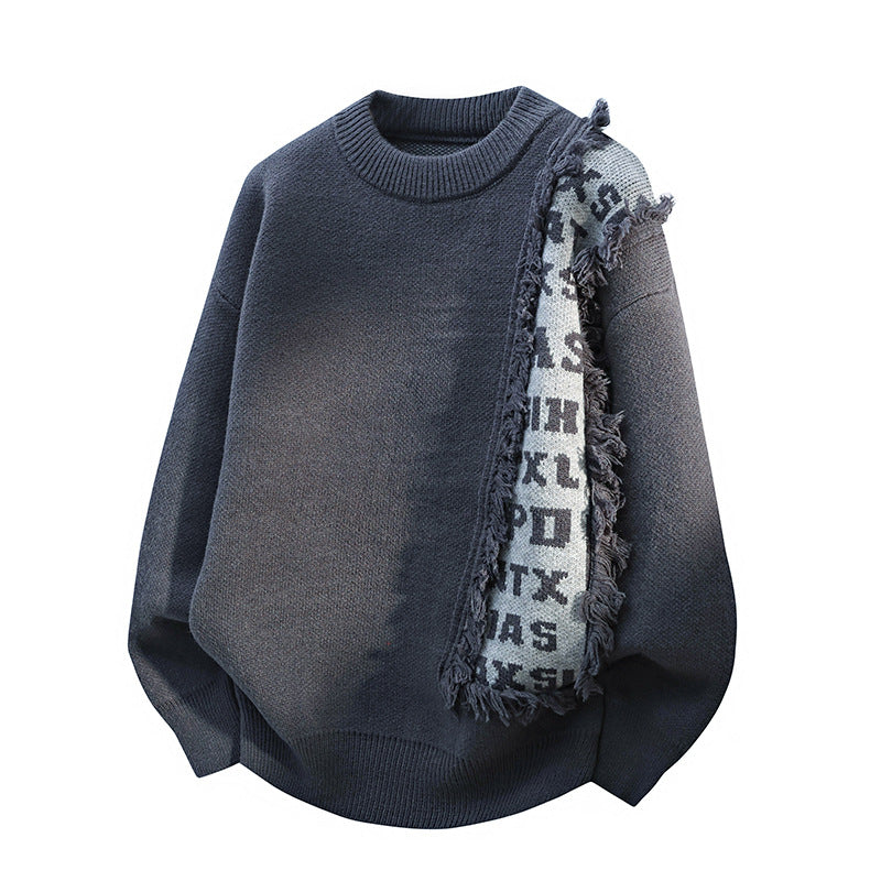 Fashionable Knitted Pullover Men's Long Sleeve - cas7m