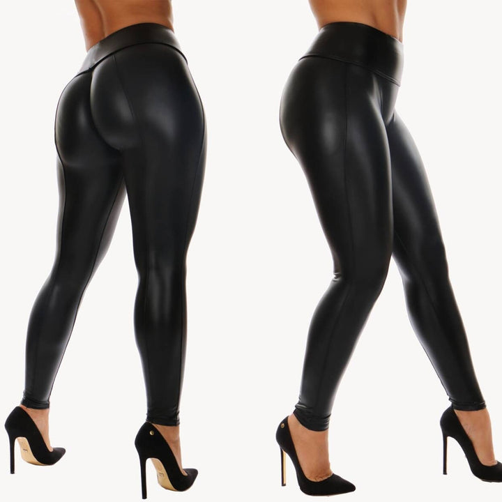 Pu Yoga Leggings Exercise Fitness Pants Women - cas7m