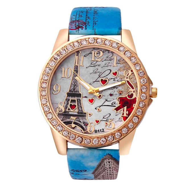 Chic Women's Quartz Watch with PU Leather Strap - Perfect Gift - cas7m