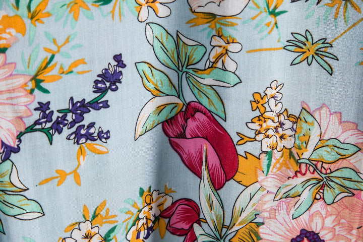 Flower Shirt Series High Quality Short Sleeve Lapel Shirt - cas7m