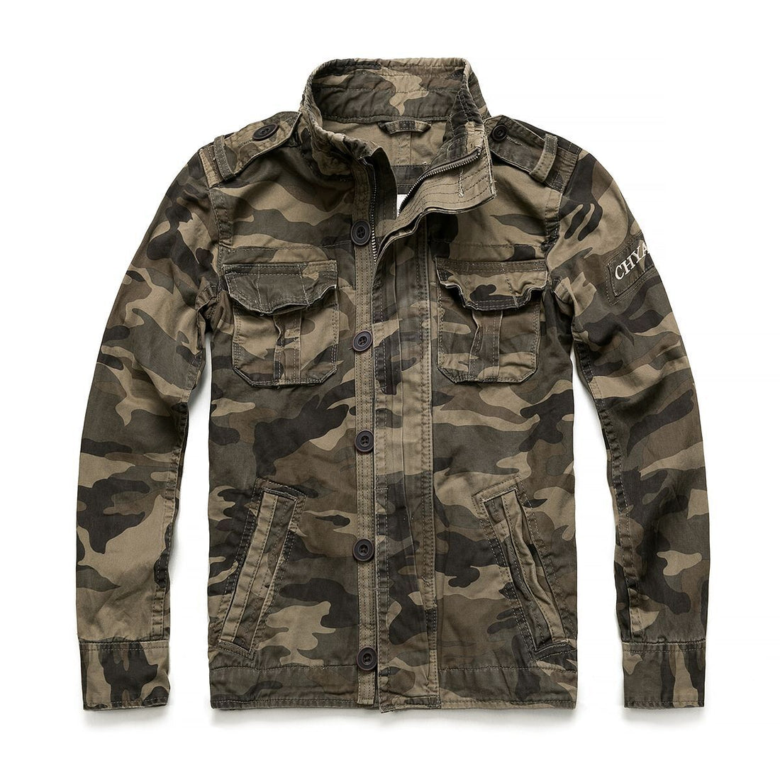 Camouflage denim jacket - cas7m