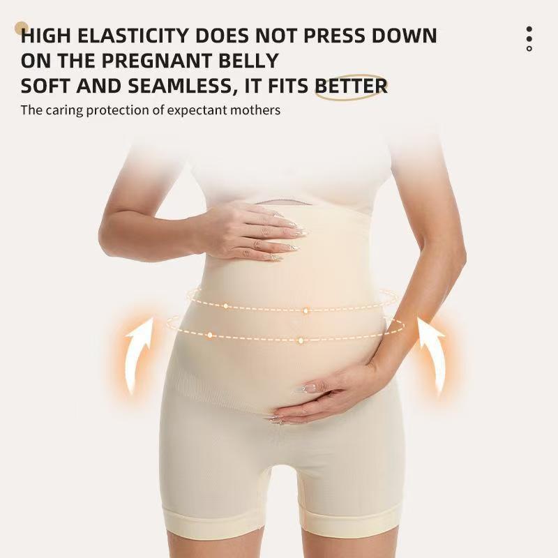 High Waist Belly Support Abdominal Pants Postpartum Body Shaping Bottoming Safety Pants - cas7m