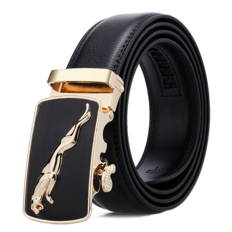 Men's Belt Automatic Buckle Business Trouser Belt - cas7m