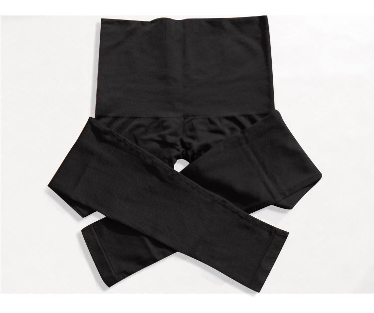 Tight Tummy Seamless High Waist Base Body Shaping Cropped Pants - cas7m