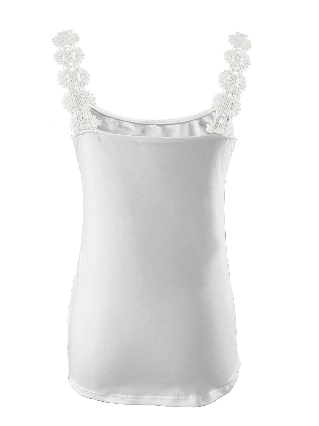 Lace Stitching Fashion Spring And Summer Solid Color Loose Vest - cas7m