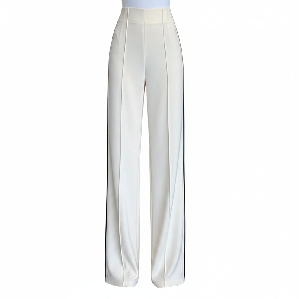 Women's Wide-leg Pants Spring New High-waist All-match Drape Mopping Trousers - cas7m