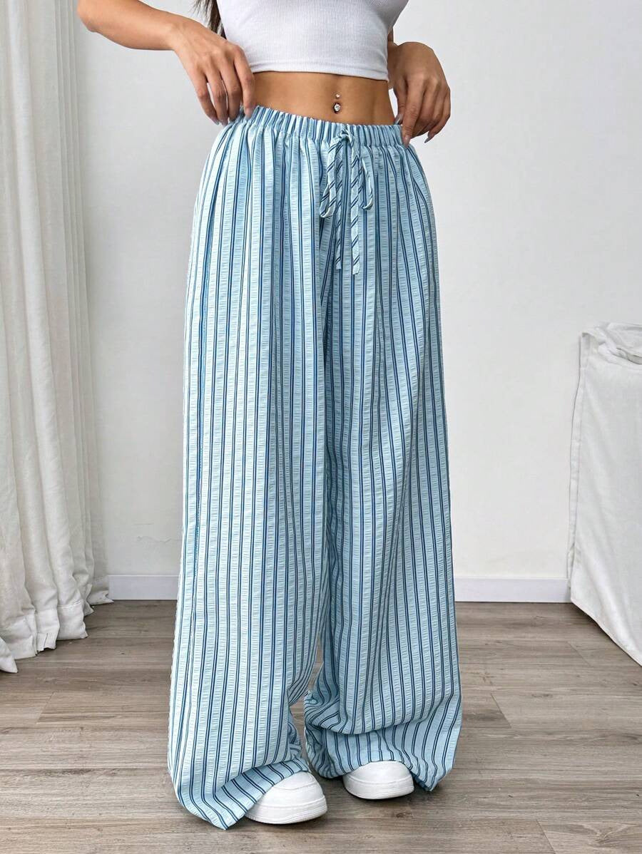 Waist-cinched Versatile Elegant Pleated Casual Pants - cas7m
