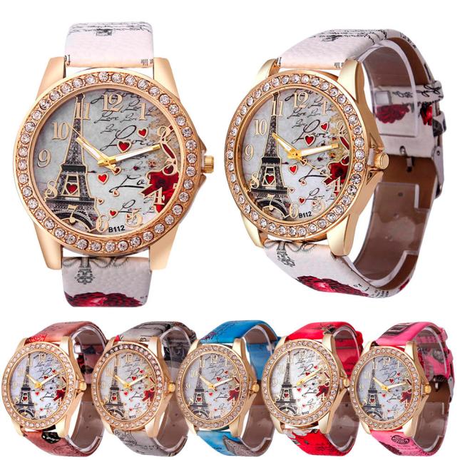 Chic Women's Quartz Watch with PU Leather Strap - Perfect Gift - cas7m
