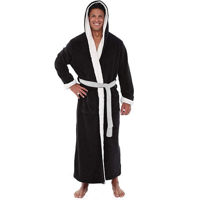 Men's Pajamas Winter Solid Color Home Wear - cas7m