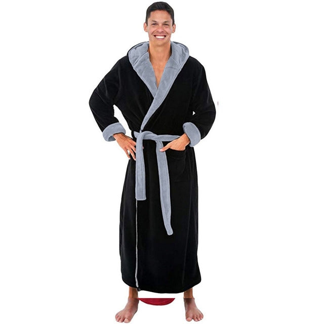 Men's Pajamas Winter Solid Color Home Wear - cas7m