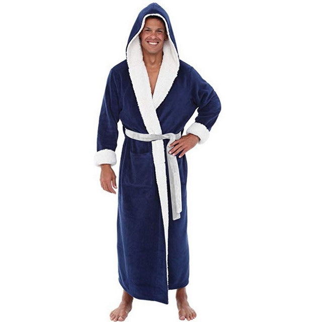 Men's Pajamas Winter Solid Color Home Wear - cas7m