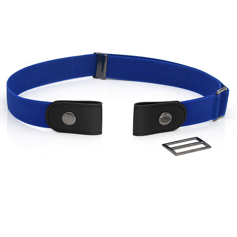 New Slim Elastic Invisible Belt Simple Lazy Belt Fat Elastic Leather - cas7m