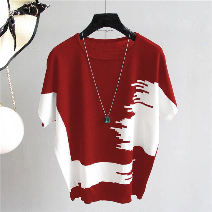 Student Black Bottoming Shirt Women's Loose Short-Sleeved T-Shirt - cas7m