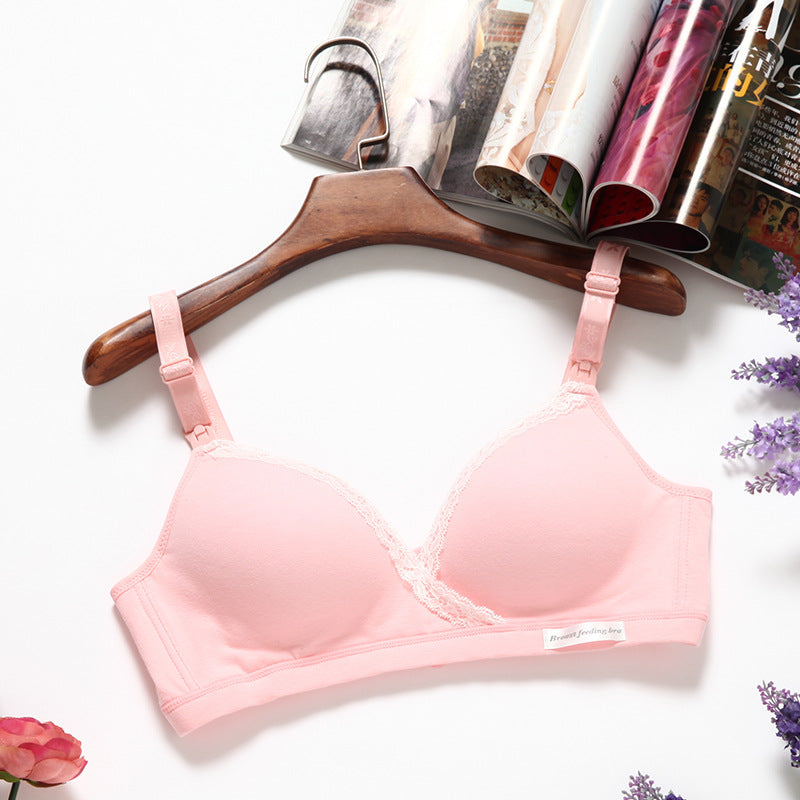 Cross-type Breastfeeding Bra, No Steel Ring, Double Buckle, Breastfeeding Underwear For Pregnant Women - cas7m