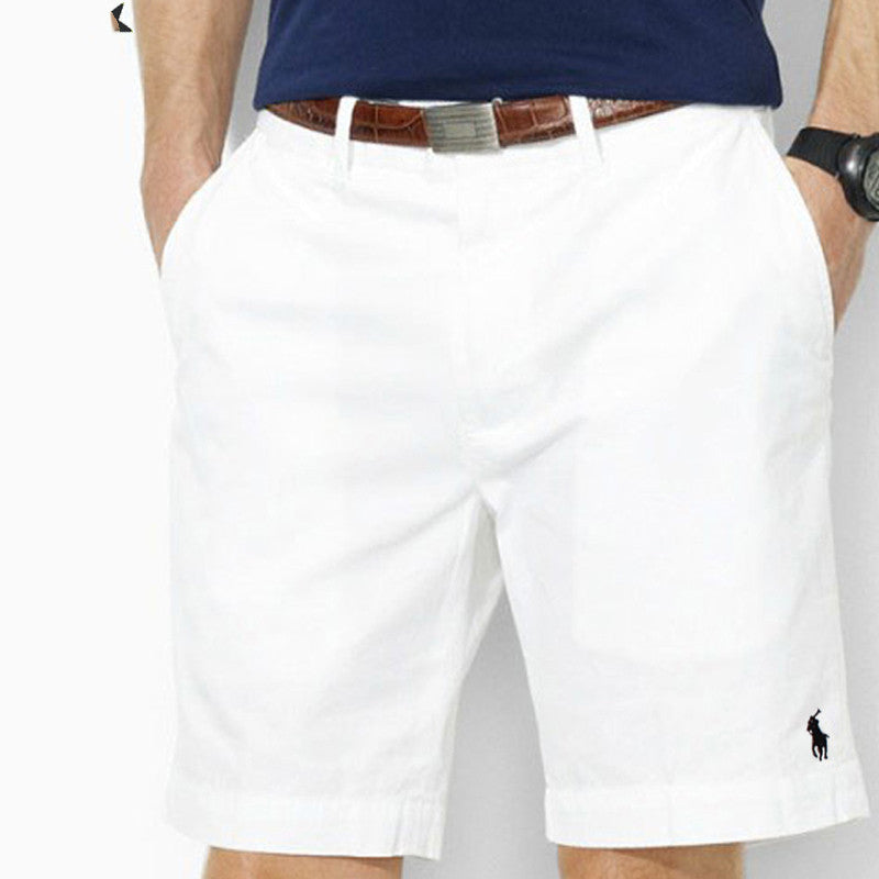 Paul''s Shorts Men''s Polo Business Work Shorts White Beach Casual Pants - cas7m