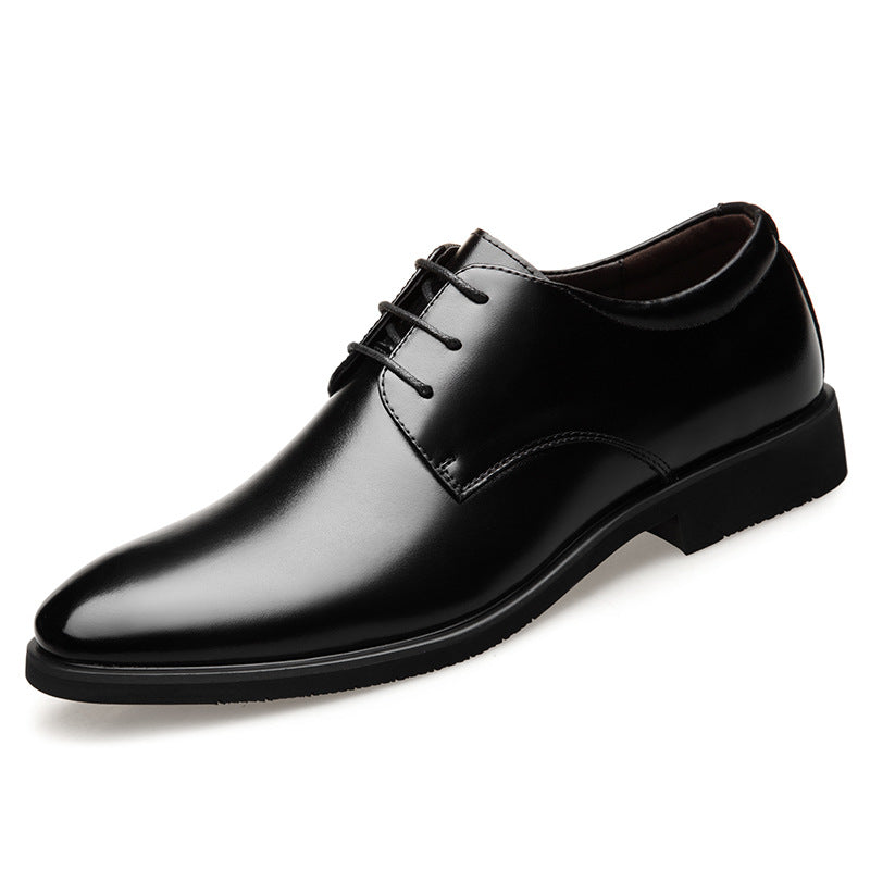 New Men's Quality Cowhide Leather Shoes British Business Extra Size 38-47 Soft Leather Man Split Leather Dress Shoes - cas7m