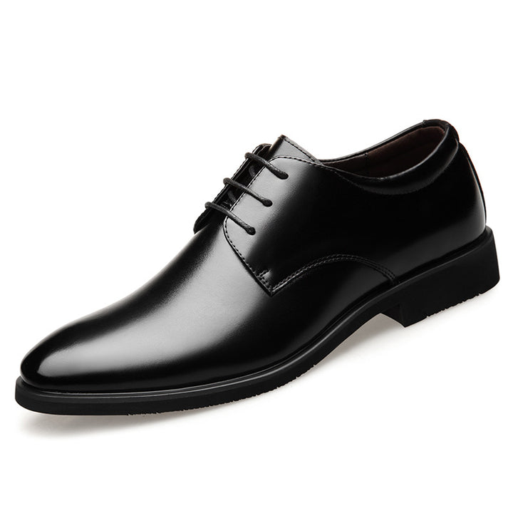 New Men's Quality Cowhide Leather Shoes British Business Extra Size 38-47 Soft Leather Man Split Leather Dress Shoes - cas7m
