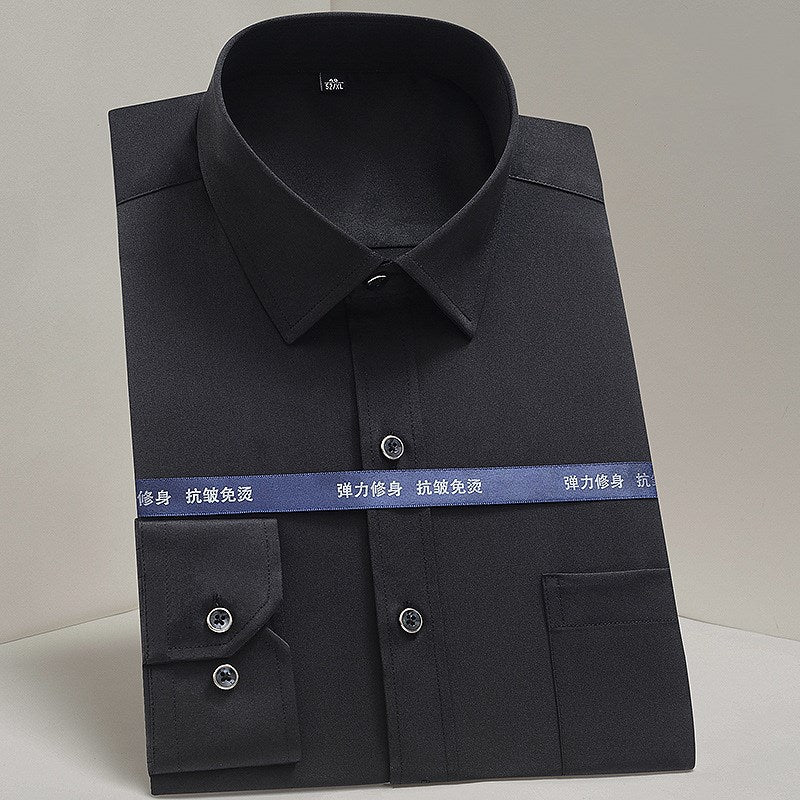Vertical Stripes Business Casual Shirt Men - cas7m