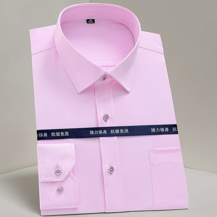 Vertical Stripes Business Casual Shirt Men - cas7m
