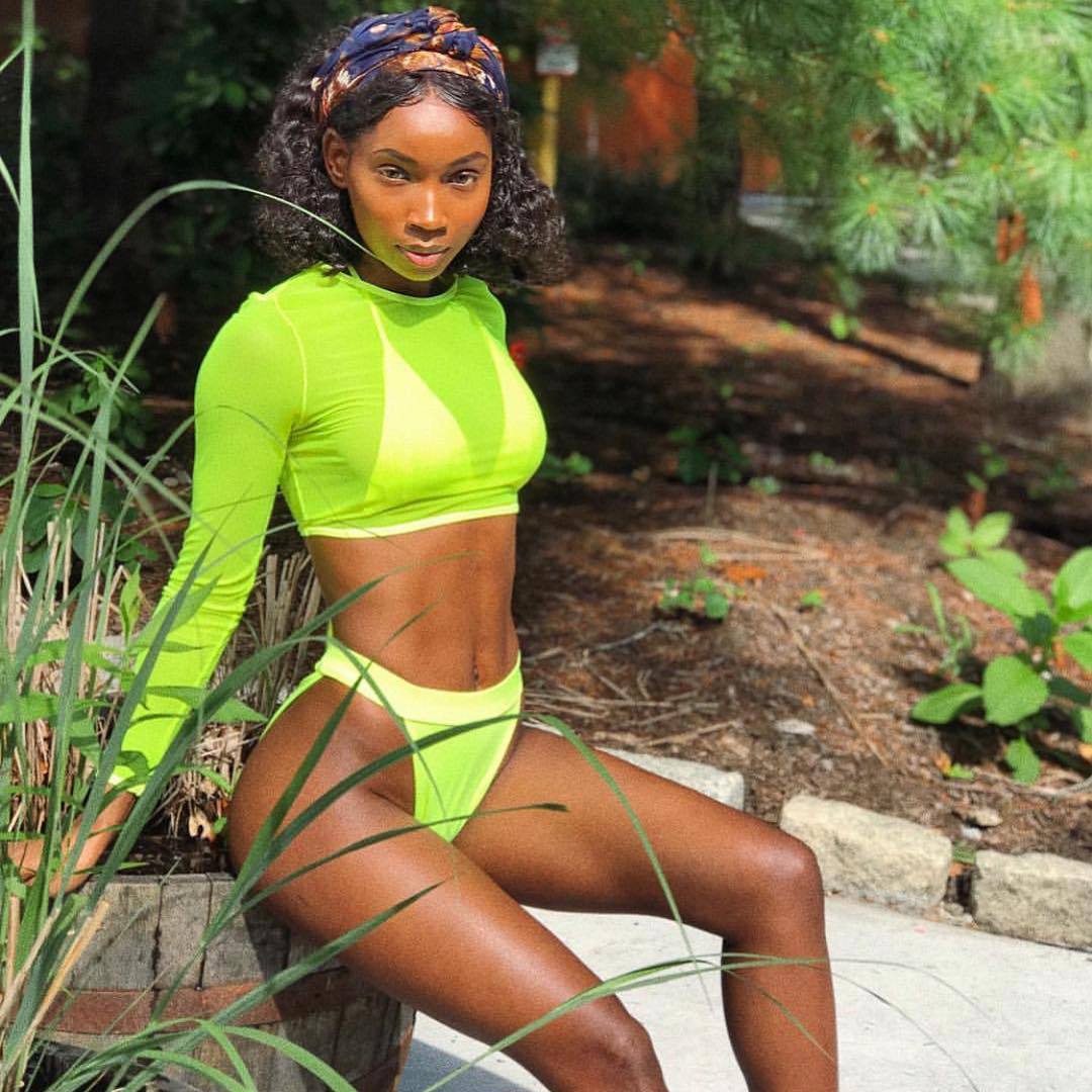 3 Piece Neon Green Bikini Swimsuit Women Sexy Long Sleeve Swimwear Women High Waist Bikini Set High Cut Bathing Suit - cas7m