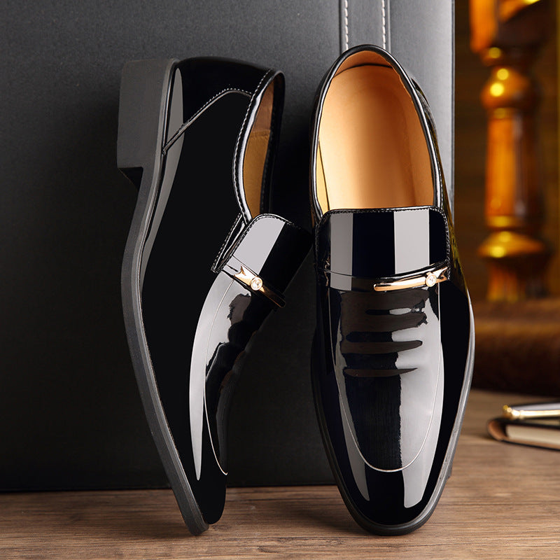 Elegant Pointed-Toe Leather Shoes for Men - Comfort & Style - cas7m